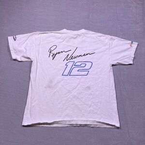 Ryan Newman 12 WEGA Nascar Racing T Shirt Mens XL Gildan Heavyweight Tee
